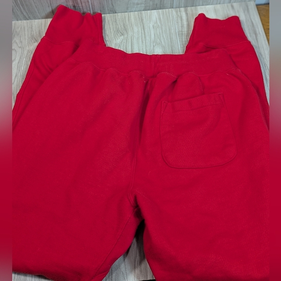 Champion Joggers Mens Size Medium Red Reverse Weave Sweatpants - Picture 6 of 8